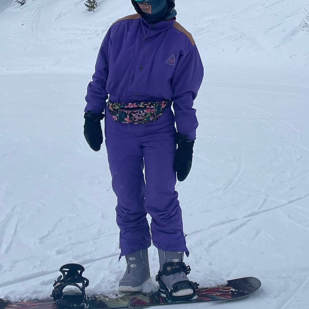 Vintage ski jumpsuit or suit for women apres ski suit